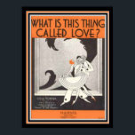 Cole Porter Art Deco Sheet Music 12 x 16 Print<br><div class="desc">"What is this thing called love?" by Cole Porter- Art Deco Print Sheet Music</div>