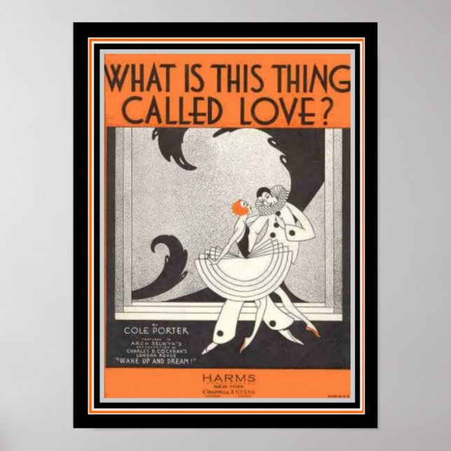 Cole Porter Art Deco Sheet Music 12 x 16 Print (Front)