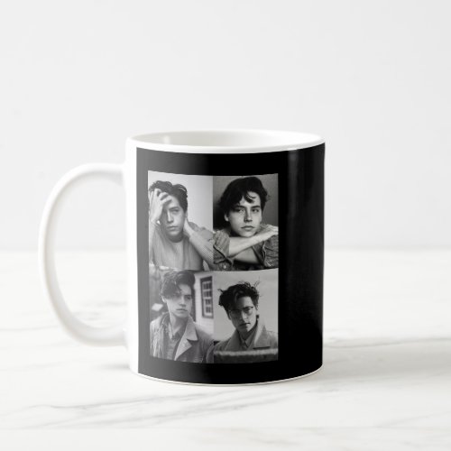 Cole Sprouse Collage BW  Coffee Mug