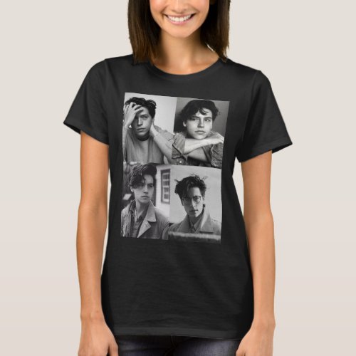 Cole Sprouse Collage BW  T_Shirt