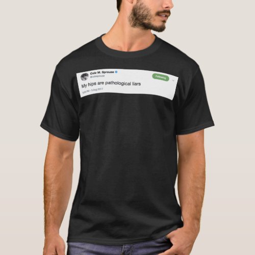 Cole Sprouse Tweet Sticker T_Shirt