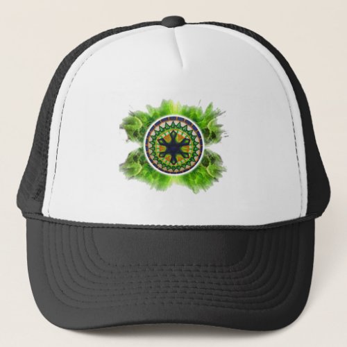 Coleo Mandala Estrela de Davi Trucker Hat