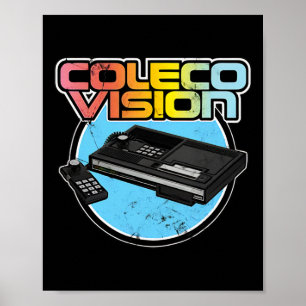 Colecovision Retro Vintage Video Game Gamer Poster