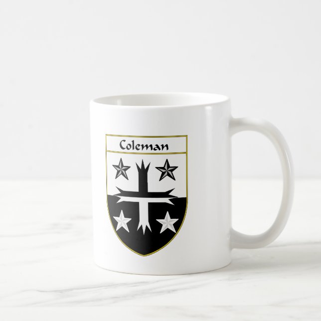 Coleman Coat of Arms/Family Crest Coffee Mug (Right)