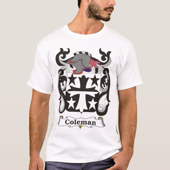 Coleman Family Coat of Arms T-shirt (Front)