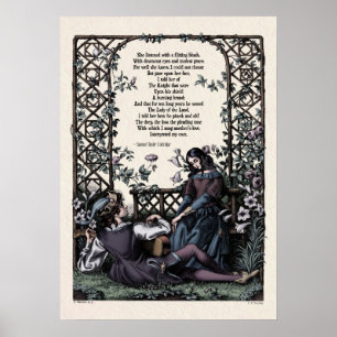 Coleridge "Love" Victorian Poetry Art 20x28 Poster