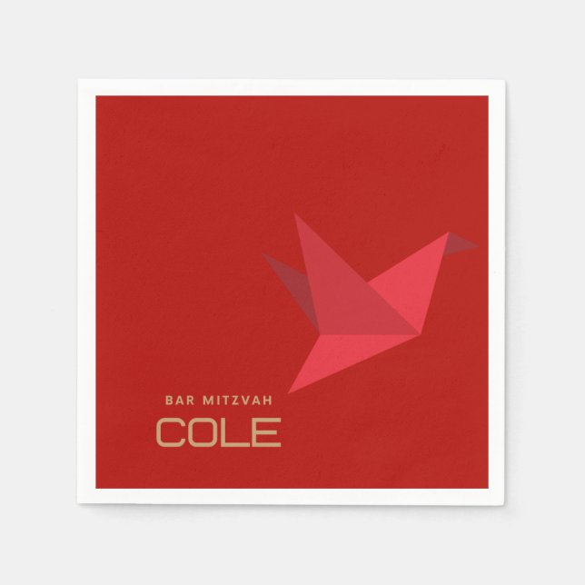 Cole's Bar Mitzvah Napkins (Front)