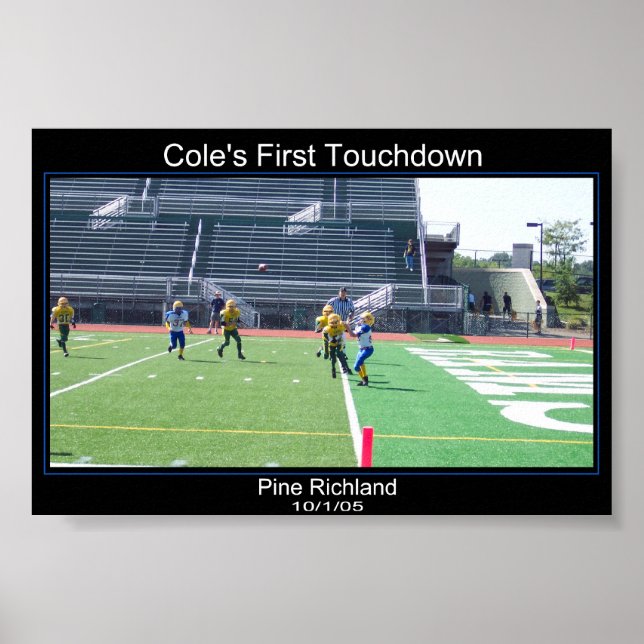 Cole's First TD Poster (Front)