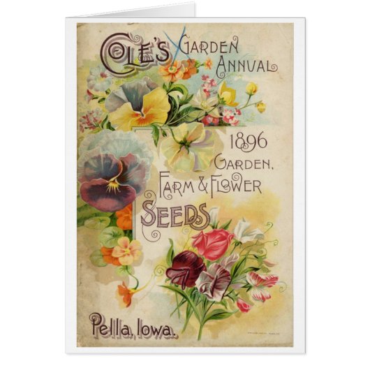 Coles Garden Annual 1896 Cards (Front)