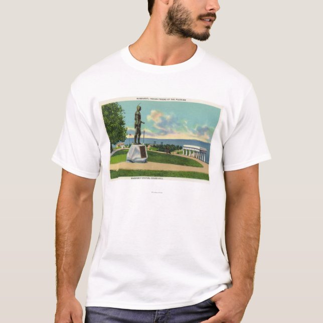 Coles Hill View of the Massasoit Statue T-Shirt (Front)
