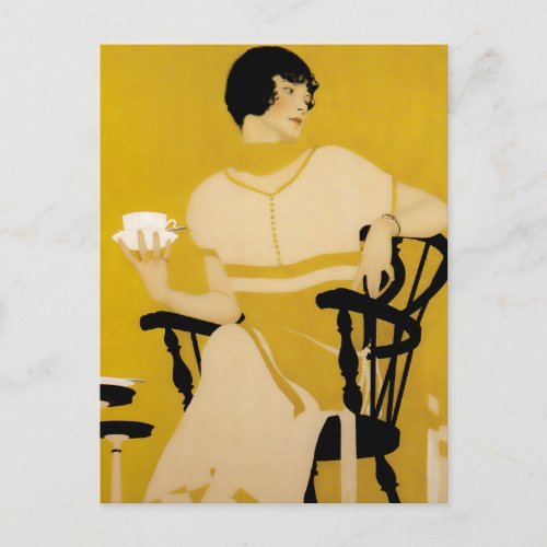 Coles Phillips  Dinnerware Ad A Cup Of Tea Postcard