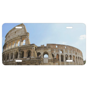 Colesseum Postcard License Plate