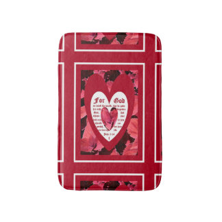 Coleus Close-up with John 3:16 Bath Mat