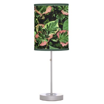 Coleus Plant/dk.green With Splashes Of Pink Table Lamp by whatawonderfulworld at Zazzle