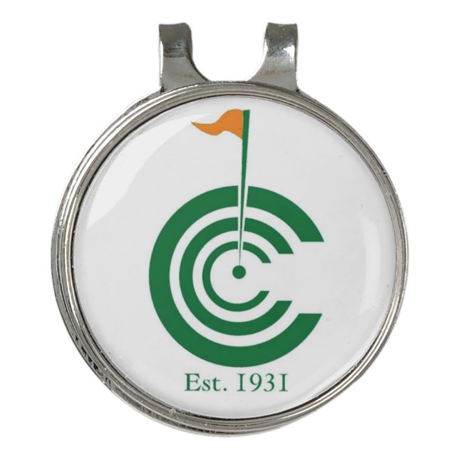 Colfax Country Club Golf Hat Clip with Ball Marker (Front)