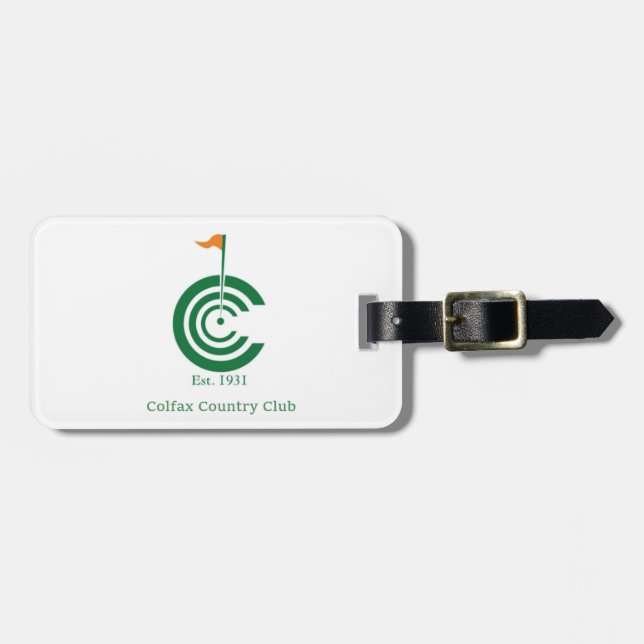 Colfax Country Club Luggage Tag (Front Horizontal)