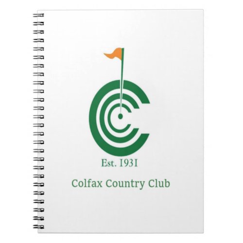 Colfax Country Club Notebook