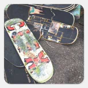 colfax skateboards square sticker