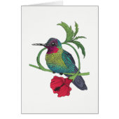 Colibri Bird Illustration Card (Front)