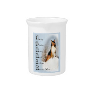 Colie Is... Rough Collie Lovers Art Beverage Pitcher