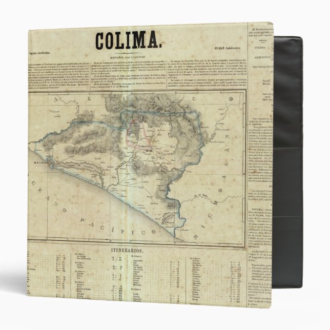 Colima, Mexico Binder (Front/Inside)