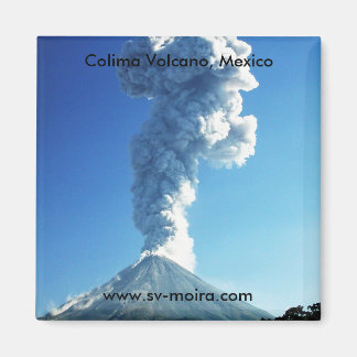 Colima Volcano, Jalisco, Mexico Magnet