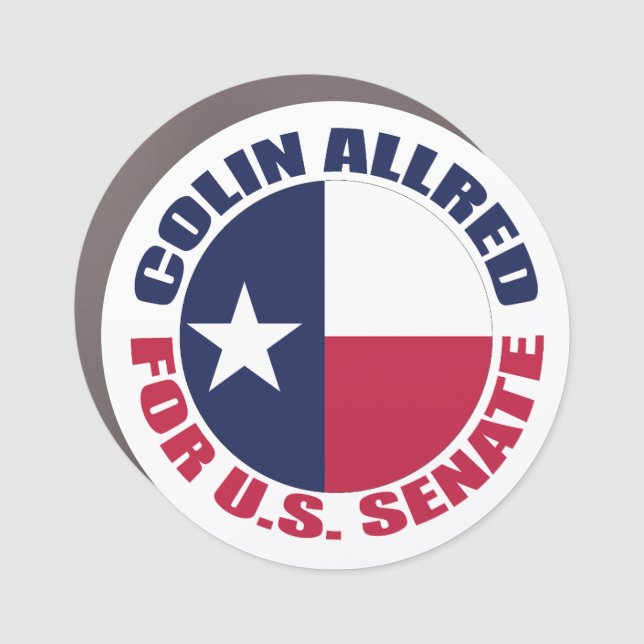 Colin Allred for U.S. Senate 2024 Election Car Magnet (Front)