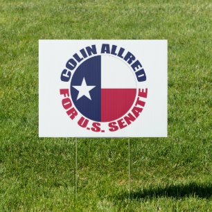 Colin Allred for U.S. Senate 2024 Election Yard Sign