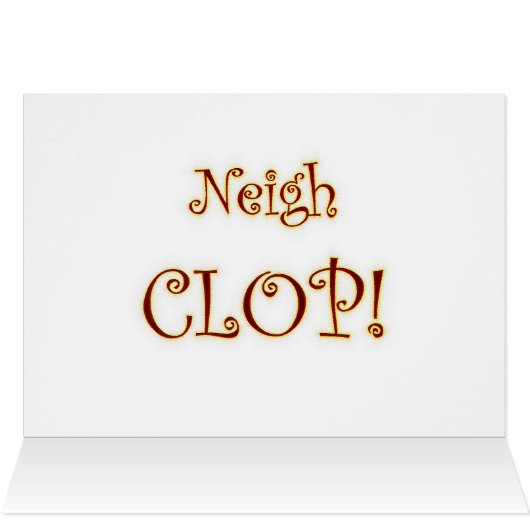 Colin Barclay Pony Card (Inside Horizontal (Top))