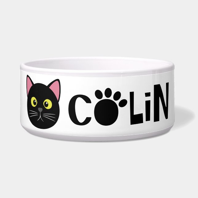 Colin Black Cat Bowl (Front)