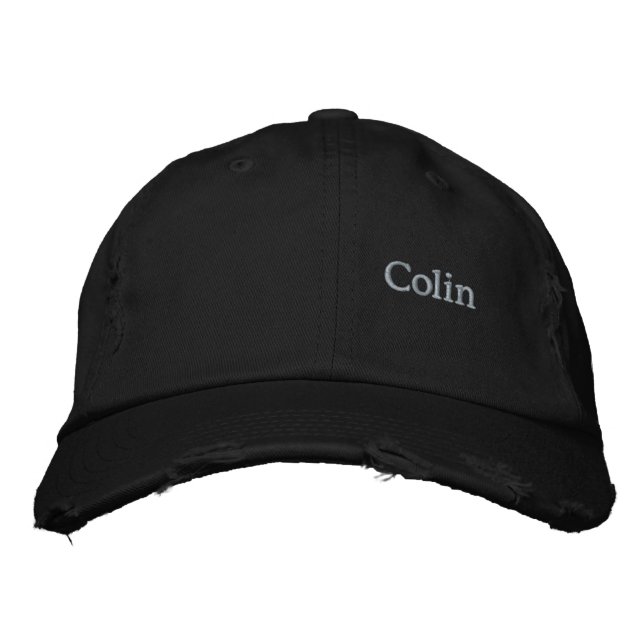 Colin Embroidered Mans Name, Baseball Cap (Front)