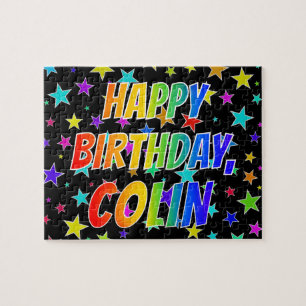 "COLIN" First Name, Fun "HAPPY BIRTHDAY" Jigsaw Puzzle