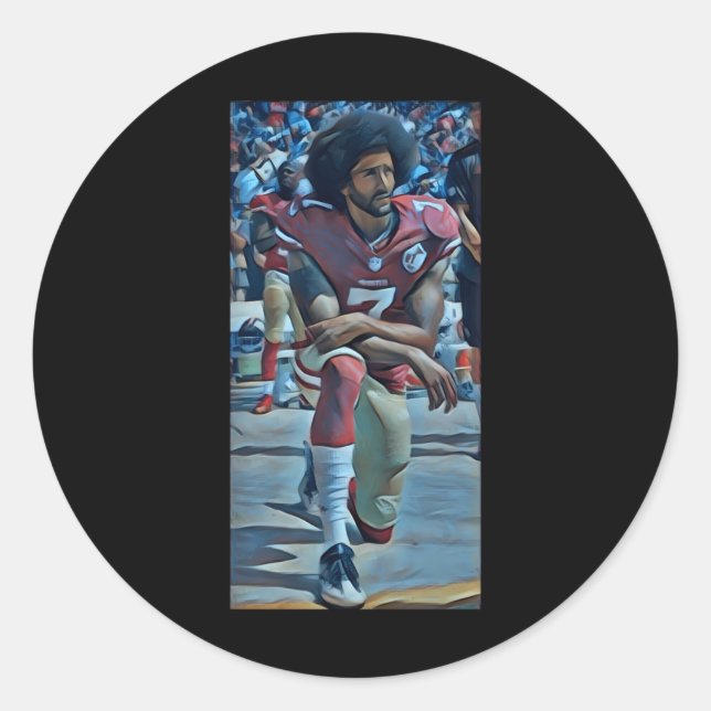 Colin Kaepernick Kneeling Sticker  (Front)