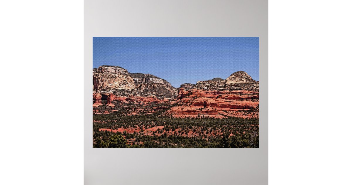 Colinas Rojas 36 x 24 Poster | Zazzle