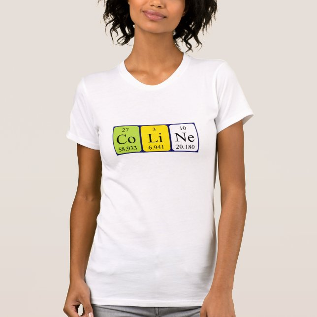 Coline periodic table name shirt (Front)
