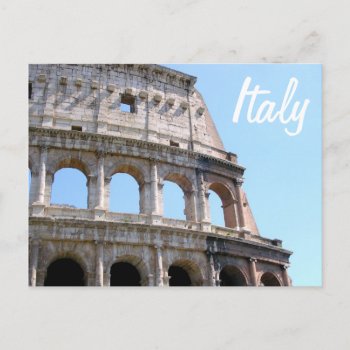 Coliseum Corner - Rome  Italy Postcard by Michaelcus at Zazzle