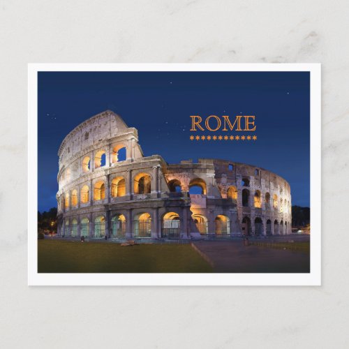 Coliseum Rome Post Card
