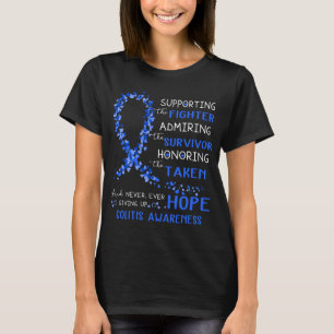 Colitis Warrior Supporting Fighter T-Shirt