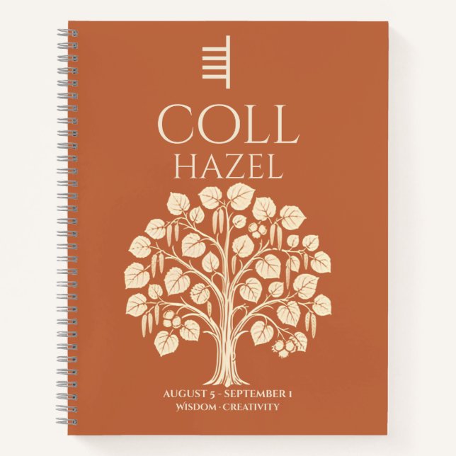Coll Hazel Celtic Ogham Journal  (Front)