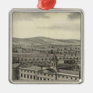 Coll of Notre Dame Metal Ornament