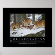 Collaboration Demotivational Poster at Zazzle
