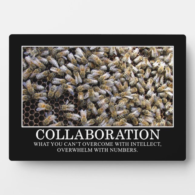 Collaboration Improves Your Chance of Success Plaque (Front)