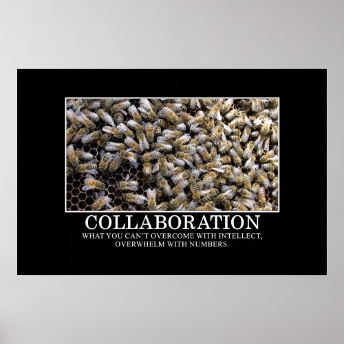 Collaboration Improves Your Chance of Success XL Poster