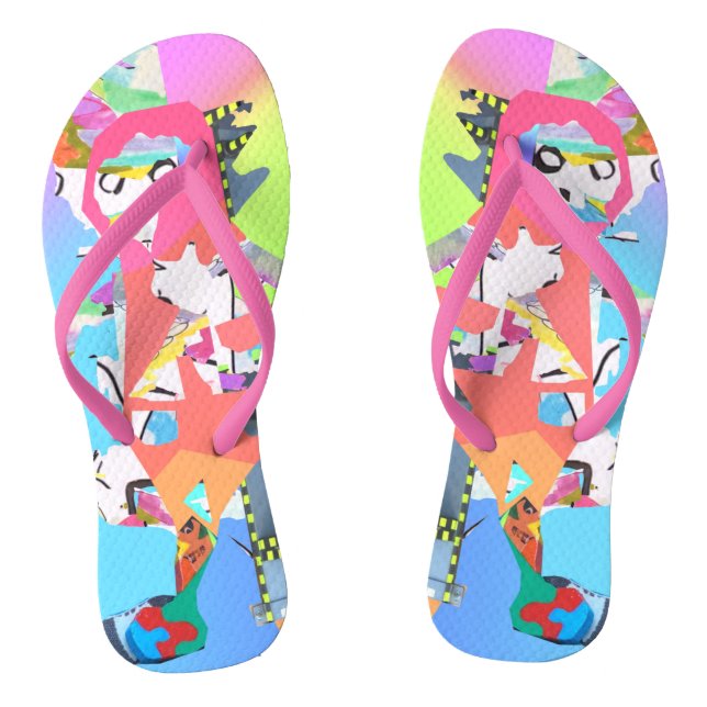 Collage 093 flip flops (Footbed)