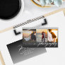 Collage 3-photo Black Ombre Photography Business Card