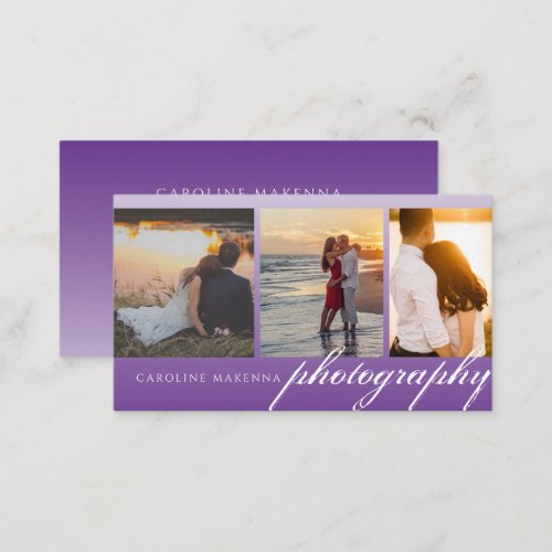 Collage 3_photo Purple Ombre Photography Business Card