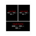 Collage 3 Photos Frame Poster Collage 3 Photos Frame Poster