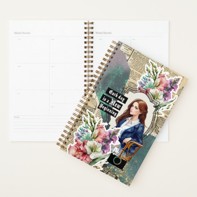Collage Art August, Gladiolus Planner (Display)