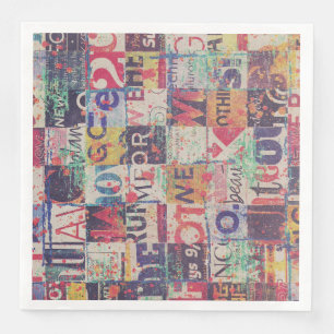Collage Art Napkins or Decoupage paper