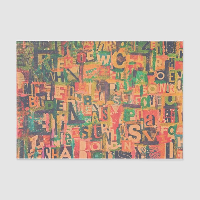 Collage Art Tissue or Decoupage Paper (Front)